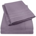 thumbnail image 1 of Sweet Home Collection 1800 Series Bed Sheets - Extra Soft Microfiber Deep Pocket Sheet Set - Plum, California King, 1 of 6