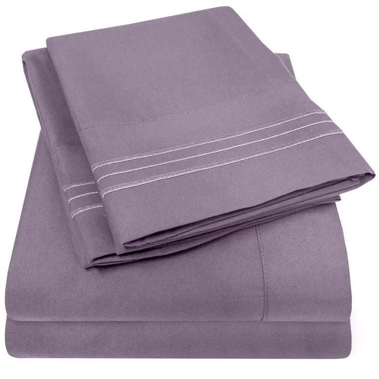 Sweet Home Collection Full 4-pc Sheet Set - Plum