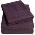 thumbnail image 1 of Sweet Home Collection 1800 Series Bed Sheets - Extra Soft Microfiber Deep Pocket Sheet Set - Purple, RV Queen, 1 of 6