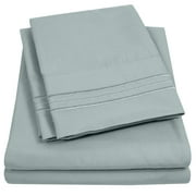Sweet Home Collection 1800 Series Bed Sheets - Extra Soft Microfiber Deep Pocket Sheet Set - Slate, King
