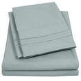 thumbnail image 1 of Sweet Home Collection 1800 Series Bed Sheets - Extra Soft Microfiber Deep Pocket Sheet Set - Slate, Queen, 1 of 6
