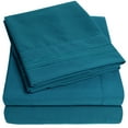 thumbnail image 1 of Sweet Home Collection 1800 Series Bed Sheets - Extra Soft Microfiber Deep Pocket Sheet Set - Teal, RV Queen, 1 of 6