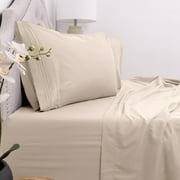 Sweet Home Collection 1800 Series Egyptian Comfort 4 Piece Sheet Set King, Beige