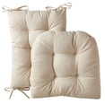 thumbnail image 1 of Sweet Home Collection 2 Piece Tufted Non Slip Rocking Chair Cushion Set Linen, 1 of 5