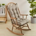 thumbnail image 1 of Sweet Home Collection 2 Piece Tufted Non Slip Rocking Chair Cushion Set Taupe, 1 of 3