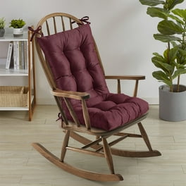 Sweet Home Collection 2 Piece Velvet Ribbed Non Slip Rocking Chair Cushion Set Gray Walmart