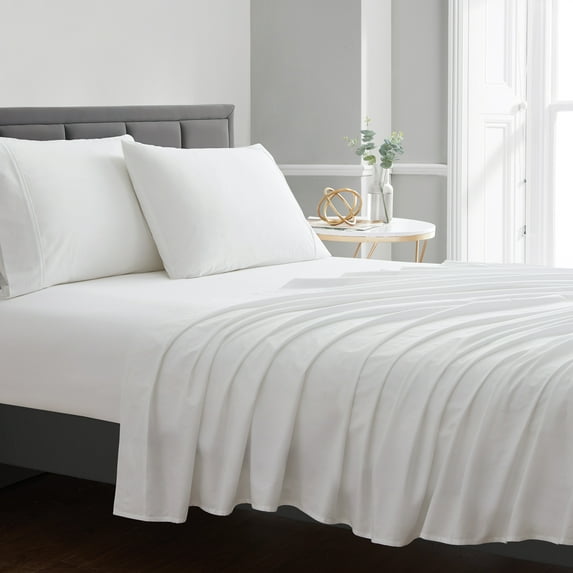 Sweet Home Collection 200 Thread Count 100% Cotton Sheet Set Ivory Queen