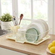 Sweet Home Collection 3-Piece Kitchen Sink Dish Drainer Set Yellow
