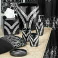 thumbnail image 1 of Sweet Home Collection 5 Piece Bathroom Accessory Set, Sinatra Black, 1 of 6