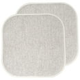 thumbnail image 1 of Sweet Home Collection Alexis Memory Foam Chair Pads Cream/Brown Set of 2, 1 of 5