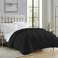 thumbnail image 1 of Sweet Home Collection, All Season Reversible Hotel Down Alternative Duvet Insert, King - Black, 1 of 4