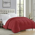 thumbnail image 1 of Sweet Home Collection, All Season Reversible Hotel Down Alternative Duvet Insert, King - Burgundy, 1 of 4