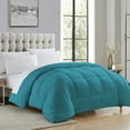 thumbnail image 1 of Sweet Home Collection, All Season Reversible Hotel Down Alternative Duvet Insert, King - Teal, 1 of 4