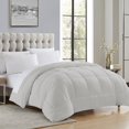 thumbnail image 1 of Sweet Home Collection, All Season Reversible Hotel Down Alternative Duvet Insert, Queen - Silver, 1 of 4