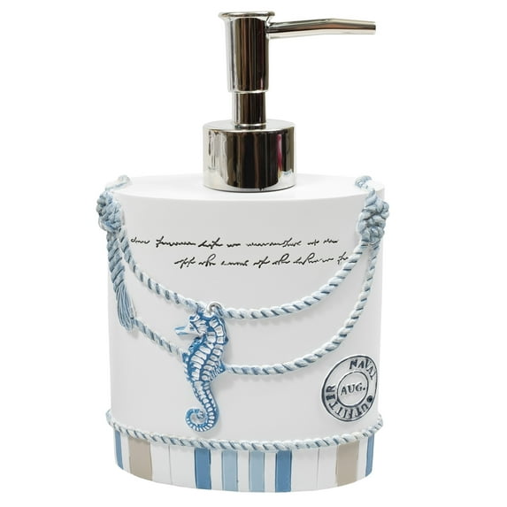 Sweet Home Collection Beach Life Resin Soap & Lotion Dispenser