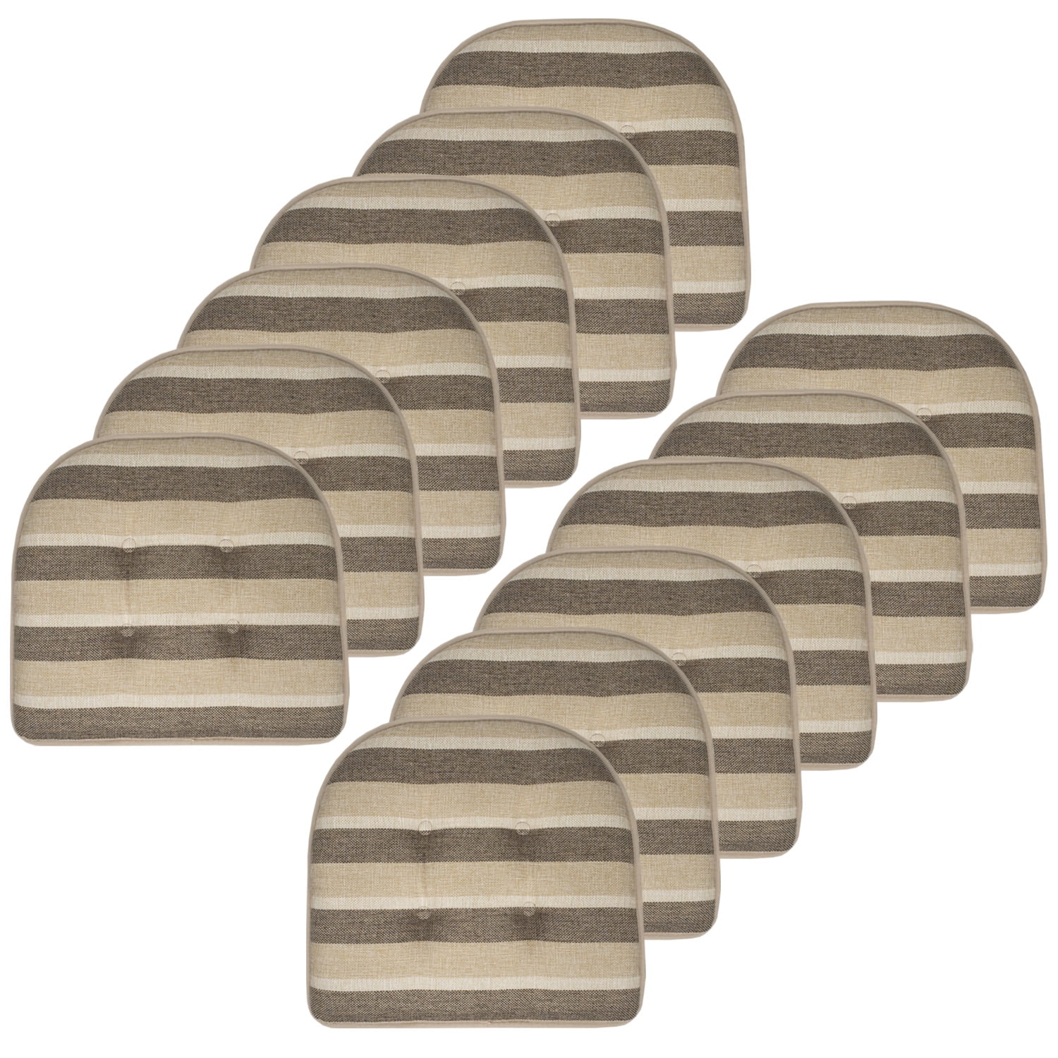 Sweet Home Collection Bradford Striped U Shaped Memory Foam Non Slip