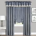 thumbnail image 1 of Sweet Home Collection: Buffalo Navy Plaid Modern Window Curtain Panel : 42" x 63" Panel - Single, 1 of 4