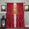 thumbnail image 1 of Sweet Home Collection Chic Sheer Voile Vertical Ruffled Tier Window Curtain Panel 50" x 84", 1 of 1