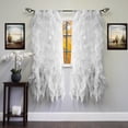 thumbnail image 1 of Sweet Home Collection Chic Silver Solid Print Sheer Tier Curtain Panel, 50” x 84” (2 Panels), 1 of 3