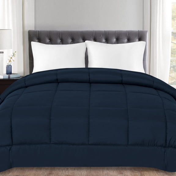 Down Alternative Polyester Box Stitch Microfiber Comforter - King
