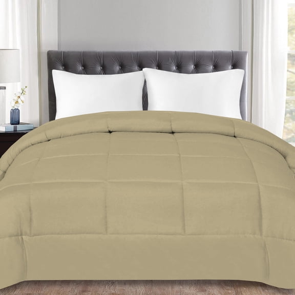 Down Alternative Polyester Box Stitch Microfiber Comforter - Full