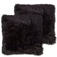 thumbnail image 1 of Sweet Home Collection Decorative Soft Plush Long Faux Fur Throw Pillows, 18"x18", 2-Pack, 1 of 3