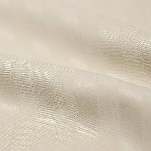 Sweet Home Collection  Dobby Stripe 6-Piece Bed Sheet Set Beige Twin
