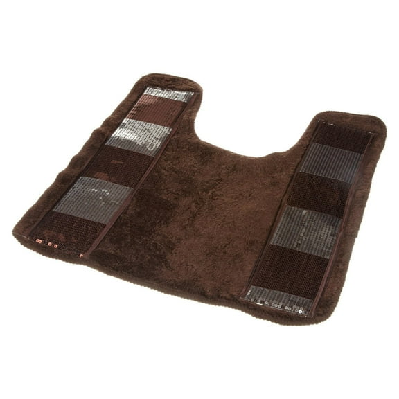 Sweet Home Collection Elite Orb Contour Commode Rug