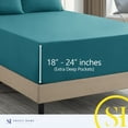 thumbnail image 1 of Sweet Home Collection Fits 18"-24", Extra Deep Pocket, 6 Piece Supreme Microfiber Sheet Set, Queen - Teal, 1 of 5