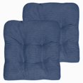 thumbnail image 1 of Sweet Home Collection Fluffy Memory Foam Non-slip Chair Pad Navy Set of 2, 1 of 5