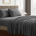 thumbnail image 1 of Sweet Home Collection Jersey Knit Sheet Set Full Gray, 1 of 6
