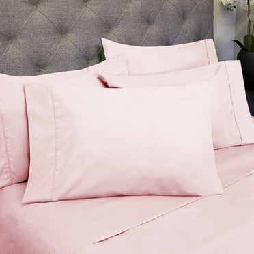 Sweet Home Collection  Luxurious Ultra Soft 6-Piece Bed Sheet Set Pale Pink Twin