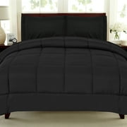 Sweet Home Collection Luxury Soft Down Alternative All Season Comforter, Black, King