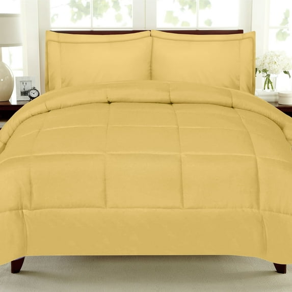 Sweet Home Collection Luxury Solid 7-piece Bed-In-a-Bag with Sheet Set