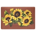 thumbnail image 1 of Black Eyed Susan Window Kitchen Curtains Printed - 30" (W) x 20" (L) Anti-Fatigue Mat, Spice, 1 of 7