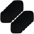 thumbnail image 1 of Sweet Home Collection Memory Foam Honeycomb Non-Slip Back 16" x 16" Chair Pad - Black, 12 Pack, 1 of 7