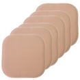 thumbnail image 1 of Sweet Home Collection Memory Foam Honeycomb Non-Slip Back 16" x 16" Chair Pad - Blush, 6 Pack, 1 of 7