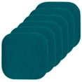 thumbnail image 1 of Sweet Home Collection Memory Foam Honeycomb Non-Slip Back 16" x 16" Chair Pad - Peacock, 6 Pack, 1 of 7