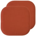 thumbnail image 1 of Sweet Home Collection Memory Foam Honeycomb Non-Slip Back 16" x 16" Chair Pad - Rust, 2 Pack, 1 of 7