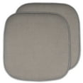 thumbnail image 1 of Sweet Home Collection Memory Foam Honeycomb Non-Slip Back 16" x 16" Chair Pad - Silver, 2 Pack, 1 of 7