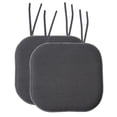 thumbnail image 1 of Sweet Home Collection Memory Foam Honeycomb Non-slip Chair Cushion Pads (16 x 16 in.) Grey Set of 2, 1 of 5