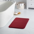 thumbnail image 1 of Sweet Home Collection Memory Foam No Slip Back Bath Mat Rug 17 x 24 Burgundy, 1 of 4