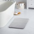 thumbnail image 1 of Sweet Home Collection Memory Foam No Slip Back Bath Mat Rug 17 x 24 Gray, 1 of 4