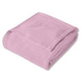 thumbnail image 1 of Sweet Home Collection Pink Grand Hotel Houndstooth 100% Cotton Woven Blanket, Full/Queen, 1 of 3