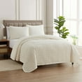 thumbnail image 1 of Sweet Home Collection Quilt Set, Queen, Ivory, 3 Piece, 1 of 4