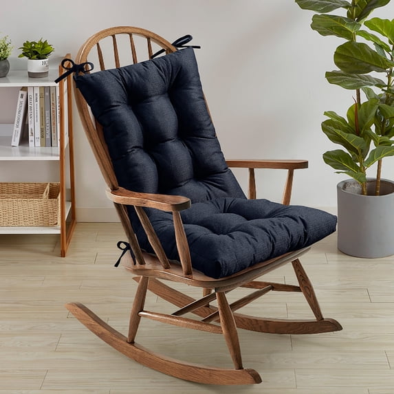 Sweet Home Collection Rocking Chair Cushion Set Navy