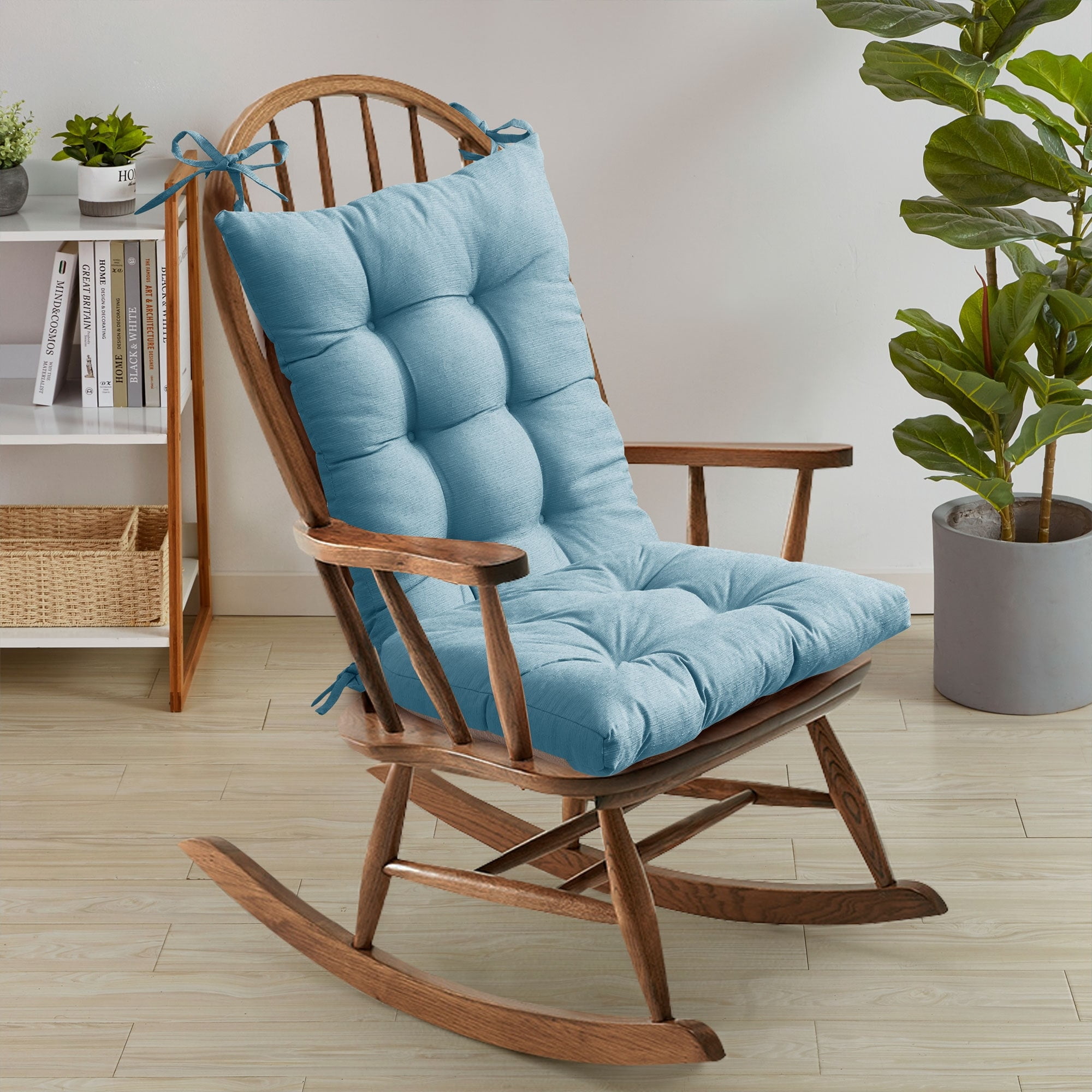 Sweet Home Collection Rocking Chair Cushion Set - Teal