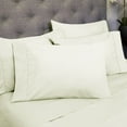 thumbnail image 1 of Sweet Home Collection Soft Brushed Microfiber 7-piece Split King Sheet Set - 4 Pillowcases Ivory, 1 of 5