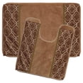 thumbnail image 1 of Sweet Home Collection Spindle Gold Bathroom Rug Set, 1 of 1