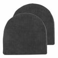 thumbnail image 1 of Sweet Home Collection U-Shape Molded Memory Foam Chair Pads With Ties Black 2 Pack, 1 of 3